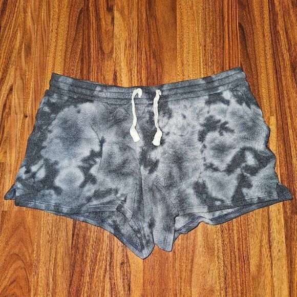 Colsie Black and White Tie-Dye Lounge Shorts Womens Size Small - Picture 1 of 6